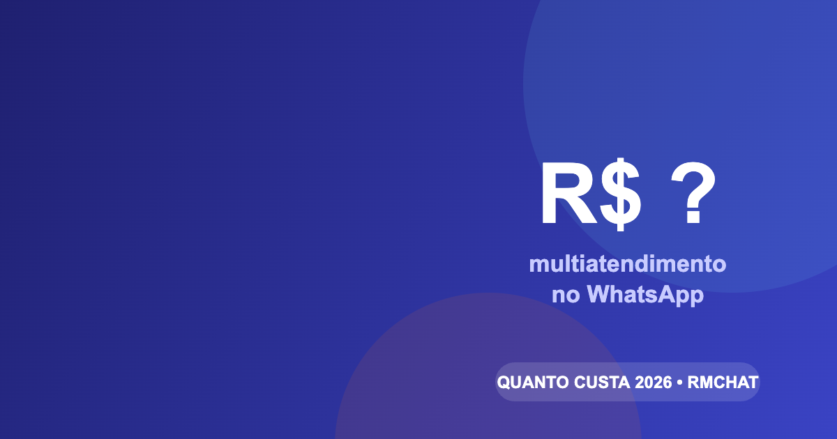 Quanto custa um sistema de multiatendimento no WhatsApp em 2026?
